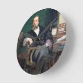 Portret van Charles Dickens (olie op canvas) Ronde Klok (Hoek)