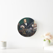 Portret van Charles Dickens (olie op canvas) Ronde Klok (Huis)