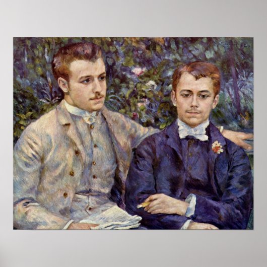 Portret van Charles en Georges Poster (Voorkant)