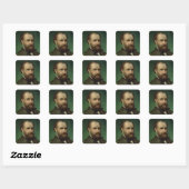 Portret van Charles Gounod Vierkante Sticker (Vel)