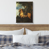 Portret van Charles I c.1637-38 Canvas Afdruk (Insitu (Slaapkamer))