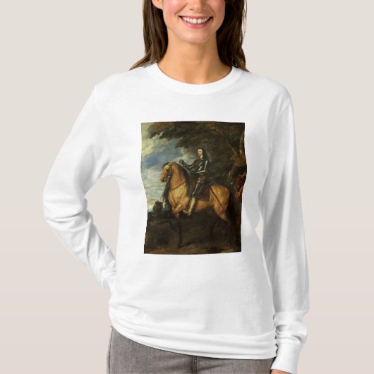 Portret van Charles I c.1637-38 T-shirt (Voorkant)