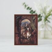 Portret van Charles I, koning van Engeland Briefkaart (Staand voorkant)