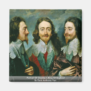 Portret van Charles I, koning van Engeland Magneet