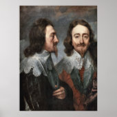 Portret van Charles I, van Van Dyck Poster (Voorkant)