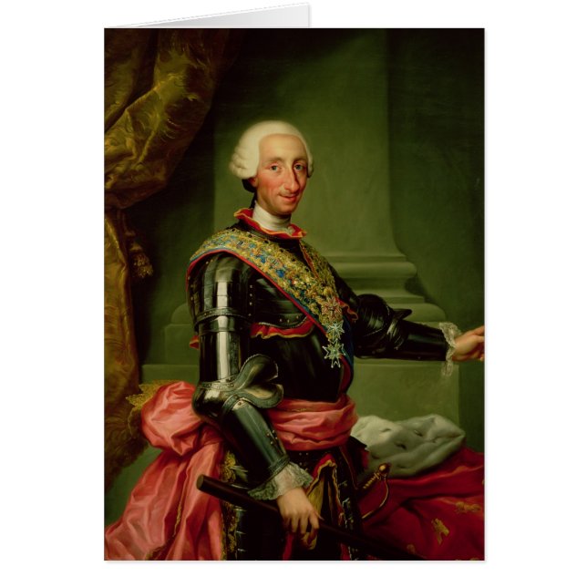 Portret van Charles III c.1761 (Voorkant)