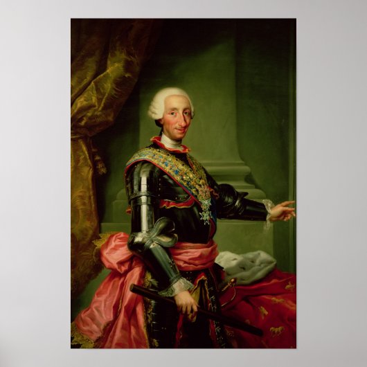 Portret van Charles III c.1761 Poster (Voorkant)