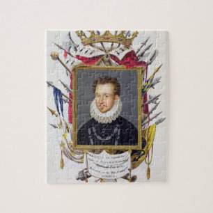 Portret van Charles IX van Frankrijk (1550-74) uit Legpuzzel