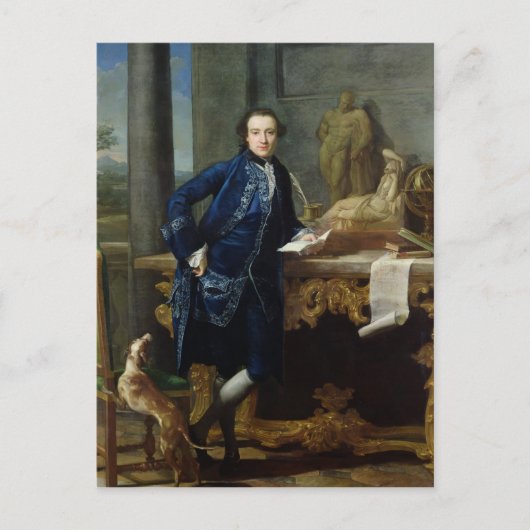 Portret van Charles John Crowle van Crowle Briefkaart (Voorkant)