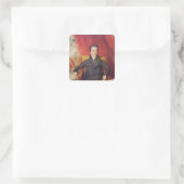 Portret van Charles Lamb 1826 Vierkante Sticker (Tas)