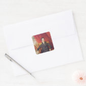 Portret van Charles Lamb 1826 Vierkante Sticker (Envelop)