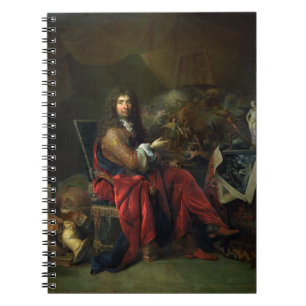 Portret van Charles Le Brun (1619-90) 1686 (olie o Notitieboek