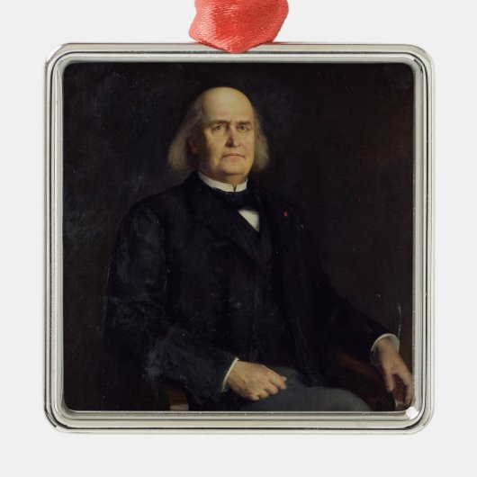 Portret van Charles Leconte de Lisle 1885 Metalen Ornament (Voorkant)