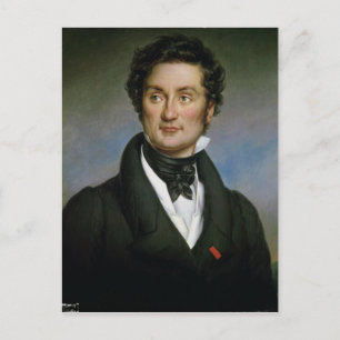 Portret van Charles Nodier 1824 Briefkaart