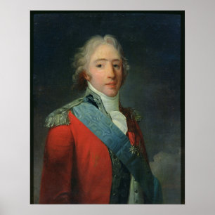 Portret van Charles of France, graaf van Poster
