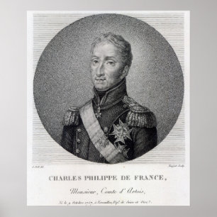 Portret van Charles of France Poster