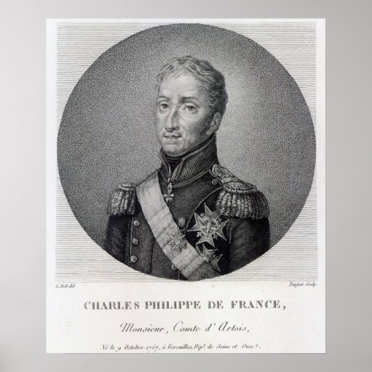 Portret van Charles of France Poster (Voorkant)