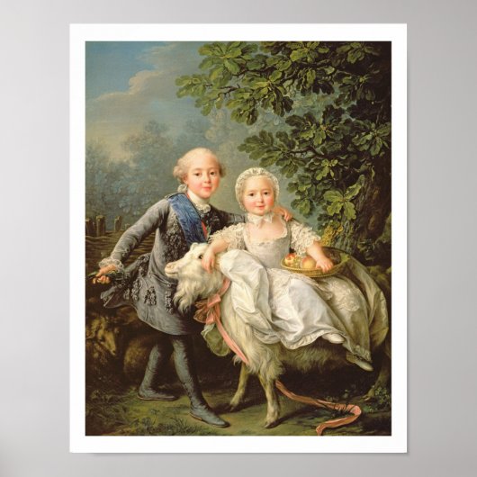 Portret van Charles Philippe van Frankrijk (1757-1 Poster (Voorkant)