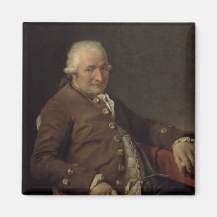 Portret van Charles-Pierre Pecoul, 1784 (olie op c Magneet