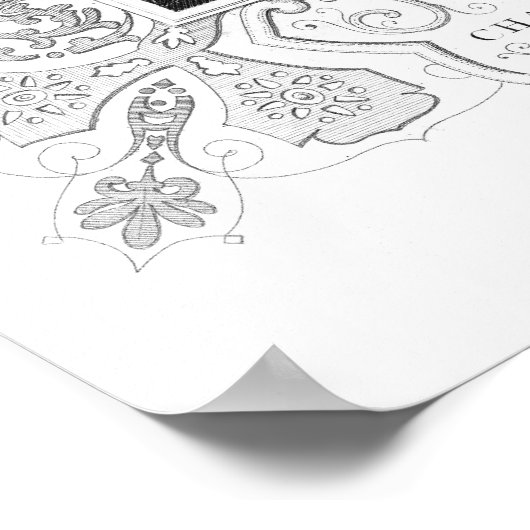 Portret van Charles Pratt, 1st Earl Camden Poster (Hoek)