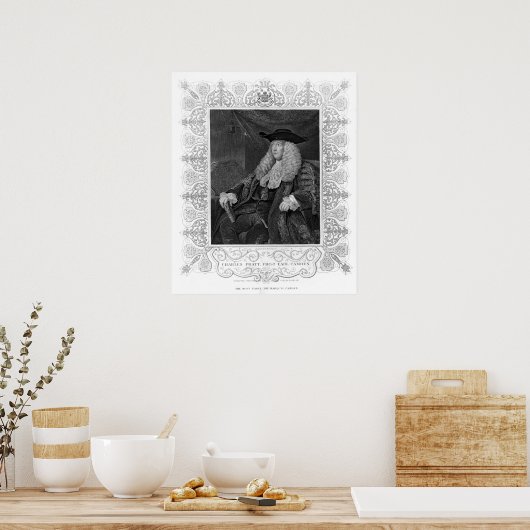 Portret van Charles Pratt, 1st Earl Camden Poster (Keuken)