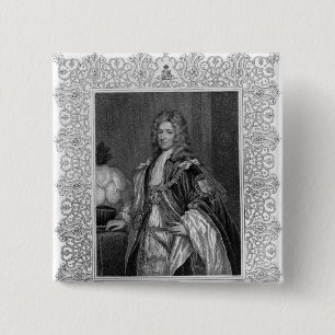 Portret van Charles Seymour, hertog van Somerset Vierkante Button 5,1 Cm