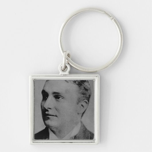 Portret van Charles Spencer Chaplin, Sr Sleutelhanger (Voorkant)