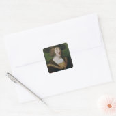 Portret van Charles V 1516 Vierkante Sticker (Envelop)