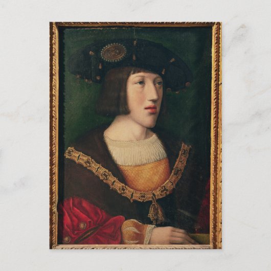 Portret van Charles V Briefkaart (Voorkant)