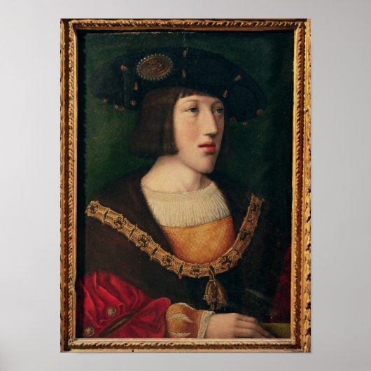 Portret van Charles V Poster (Voorkant)