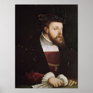 Portret van Charles V Poster