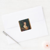 Portret van Charles V Vierkante Sticker (Envelop)