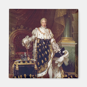 Portret van Charles X in Coronation Robes, 1827 Magneet