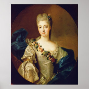 Portret van Charlotte Aglae van Orleans, 1720's Poster