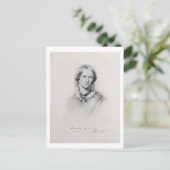 Portret van Charlotte Bronte, door Leurder a wordt Briefkaart (Staand voorkant)