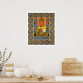 Portret van Chota Rustaveli (c.1172-c.1216) na Poster (Keuken)