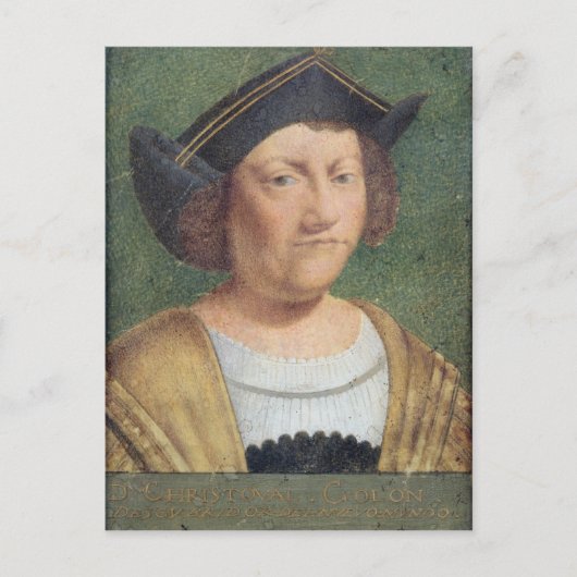 Portret van Christoffel Colombus Briefkaart (Voorkant)