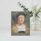 Portret van Christoffel Colombus Briefkaart (Staand voorkant)