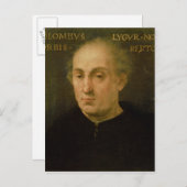 Portret van Christoffel Colombus Briefkaart (Voorkant / Achterkant)