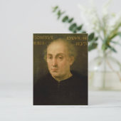 Portret van Christoffel Colombus Briefkaart (Staand voorkant)