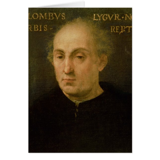 Portret van Christoffel Columbus (Voorkant)