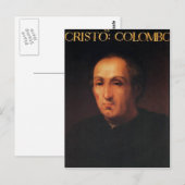 Portret van Christoffel Columbus Briefkaart (Voorkant / Achterkant)