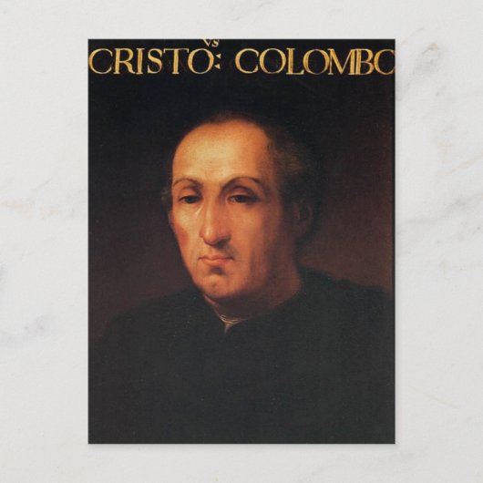 Portret van Christoffel Columbus Briefkaart (Voorkant)