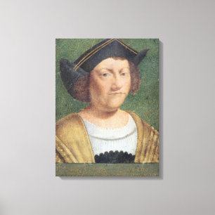 Portret van Christoffel Columbus Canvas Afdruk