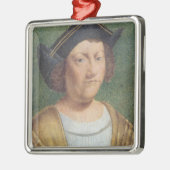 Portret van Christoffel Columbus Metalen Ornament (Links)