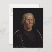 Portret van Christopher Columbus Briefkaart (Voorkant / Achterkant)