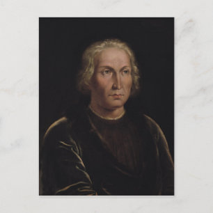 Portret van Christopher Columbus Briefkaart