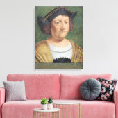 Portret van Christopher Columbus Canvas Afdruk (Insitu (Woonkamer))