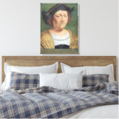Portret van Christopher Columbus Canvas Afdruk (Insitu (Slaapkamer))