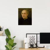 Portret van Christopher Columbus Poster (Thuiskantoor)